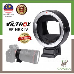 VILTROX EF-NEX IV High Speed Auto Focus Lens Mount Adapter Ring for Canon EF/EF-S Lens to Camera Sony A9 A7 A7R A6300 A6500 NEX Series Full-frame with USB Upgrade Port, CDAF and PDAF Switch Mode.
